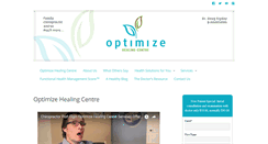 Desktop Screenshot of optimizehealing.com